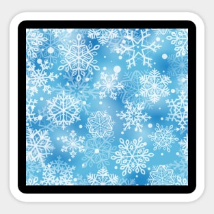 Snowflakes pattern Sticker